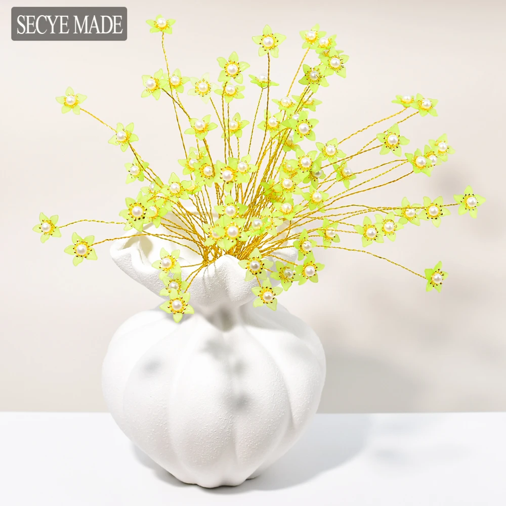

Lucky Grass Starry Sky Simulation Bouquet Beaded Crystal Acrylic Decorative Crafts Ornament K55