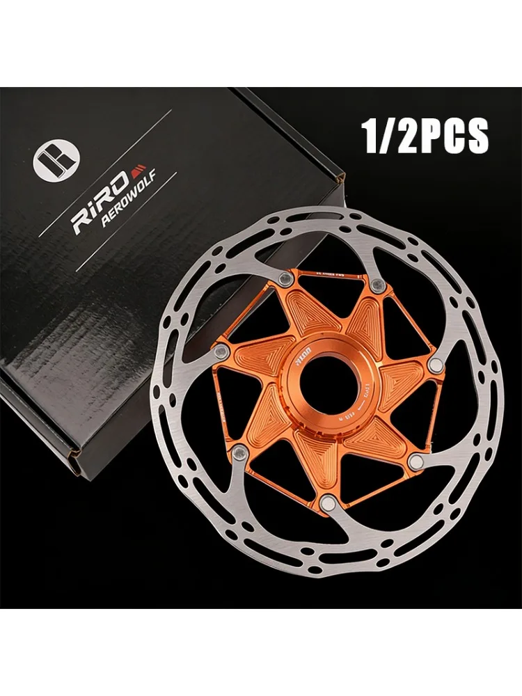 AliExpress NONE 1/2PC RIRO Bike Brake Rotor Centerlock Discs 140/160mm MTB Road Bicycle Brake Disk Rotor Center Lock Hydraulic Brake Discs Rotor