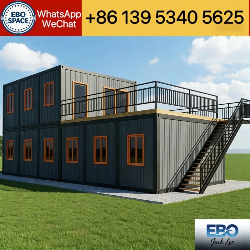 Expandable Foldable Cabin 20ft 30ft 40ft Modular Container House Waterproof Villa