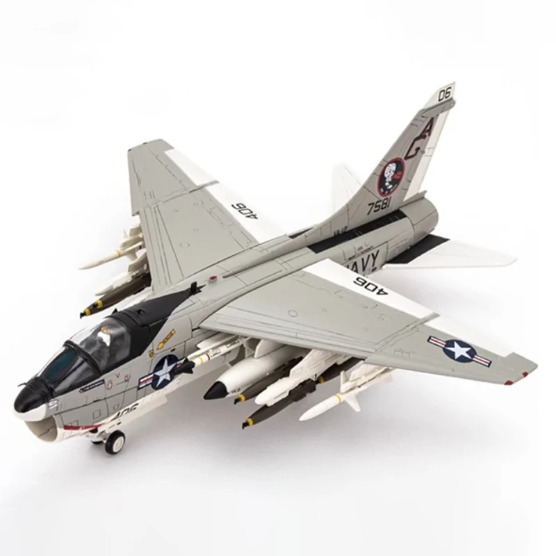 Diecast 1:72 Scale A7 attack A-7E United States Navy VA-12 Alloy Finished Aircraft Simulation Model Souvenir Gifts For Adult Boy