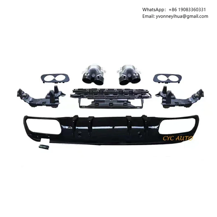 

W205 Diffuser For Mercedes Benz W205 Upgrade C43S Rear Diffuser AMG Sedan 2015 2016 2018