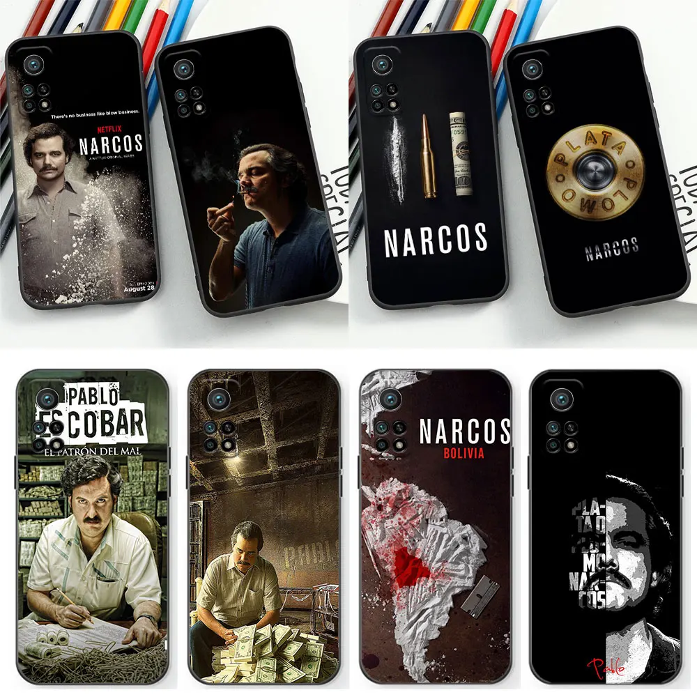 Narcos TV Series Pablo Escobar Phone Case For Xiaomi Mi 13 13T 12 12T 12S 12X 11 11T 10 10T 9 8 Black Shark 5 4 3 Pro Lite Cover