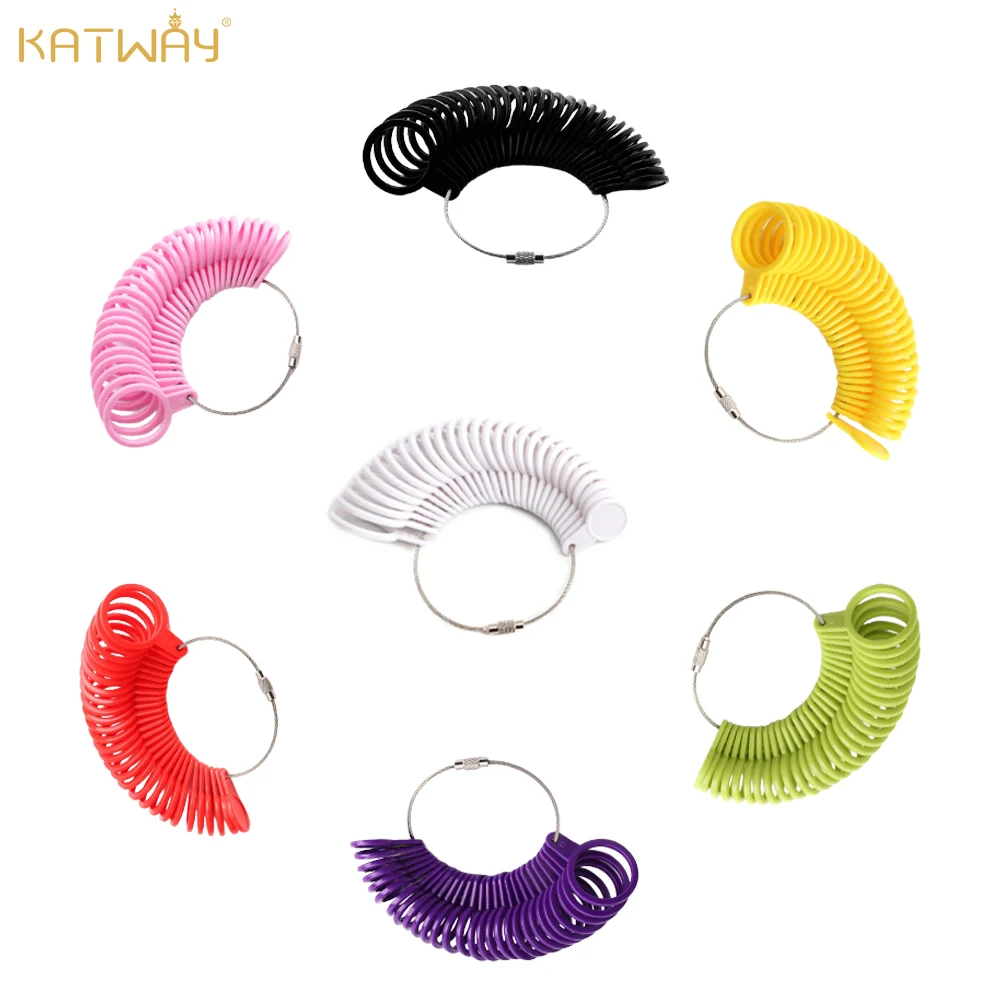 

KATWAY Plastic Ring Size Measuring Stick Tool for Accurate Ring Size Measurement Hong Kong Ring Sizing Tool HH-RMS202