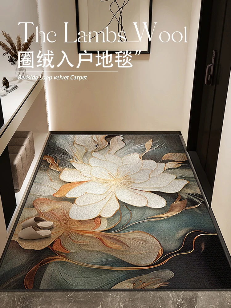 Light luxury high-end floor mat Entry door Entry door Carpet door Household door mat Non-slip entrance can be cut foot cushion