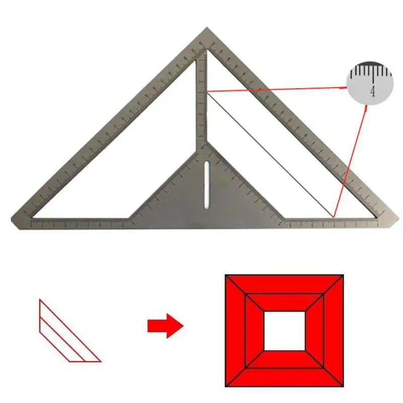 Righello di scarico a pavimento multifunzione righello preciso strumento di misurazione delle piastrelle del righello delle piastrelle di ceramica