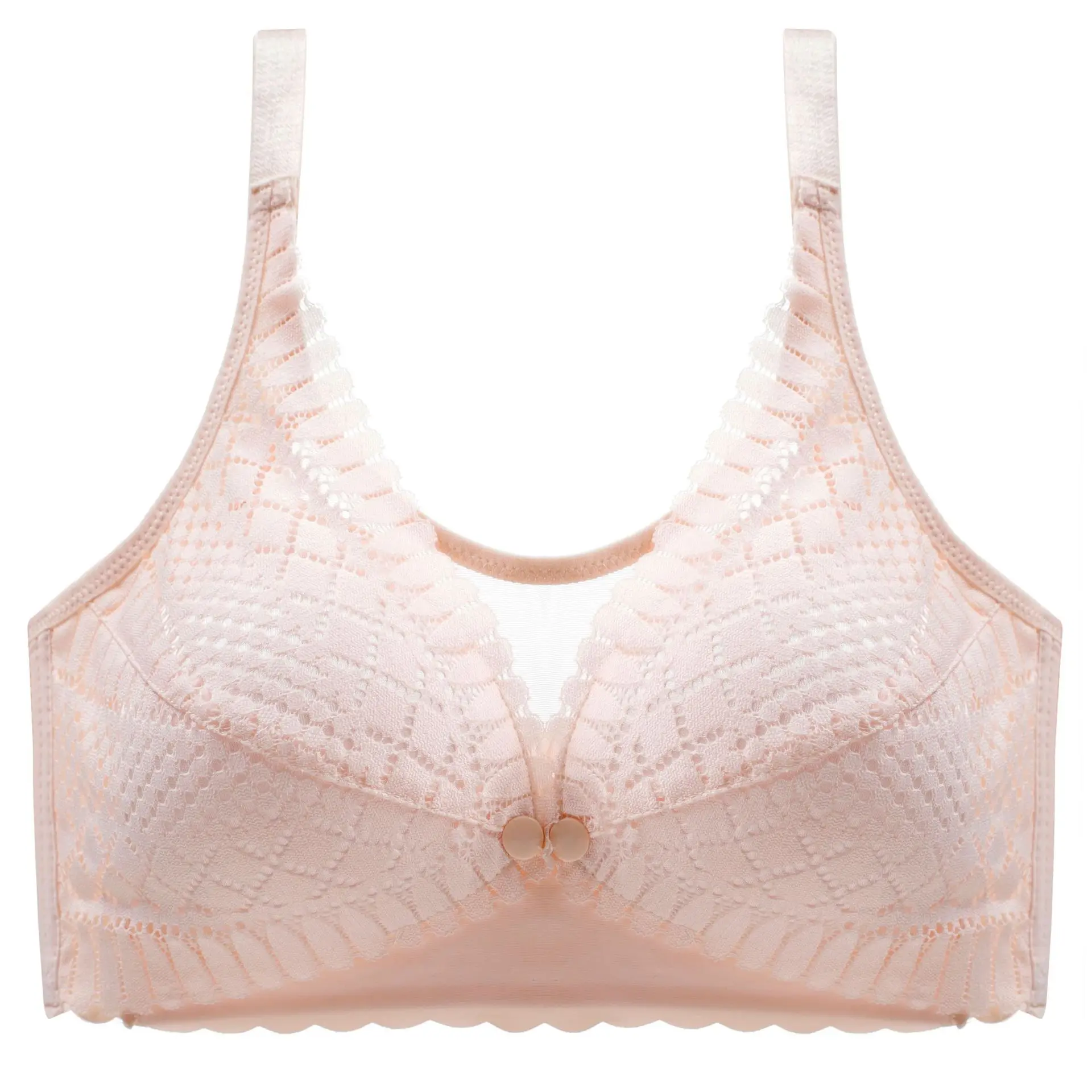 Cute Nursing Maternity Womans' Bra Gather Prevent Sagging Postpartum Wire-Free Ladies' Brassiere Shaping Front Closure Girls Bra