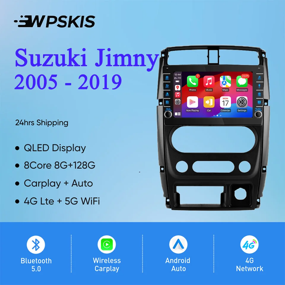 8G+128G Android 14 Car Radio Stereo Audio Multimedia DVD Player For Suzuki Jimny 2005 - 2019 Carplay Auto car intelligent system