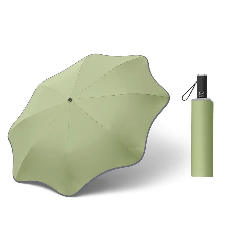 

Automatic Folding Sunshade Umbrella Creative Safety Corner Vinyl Sunscreen UV Sombrillas Para Lluvia Y Sol Men and Women Umbrell