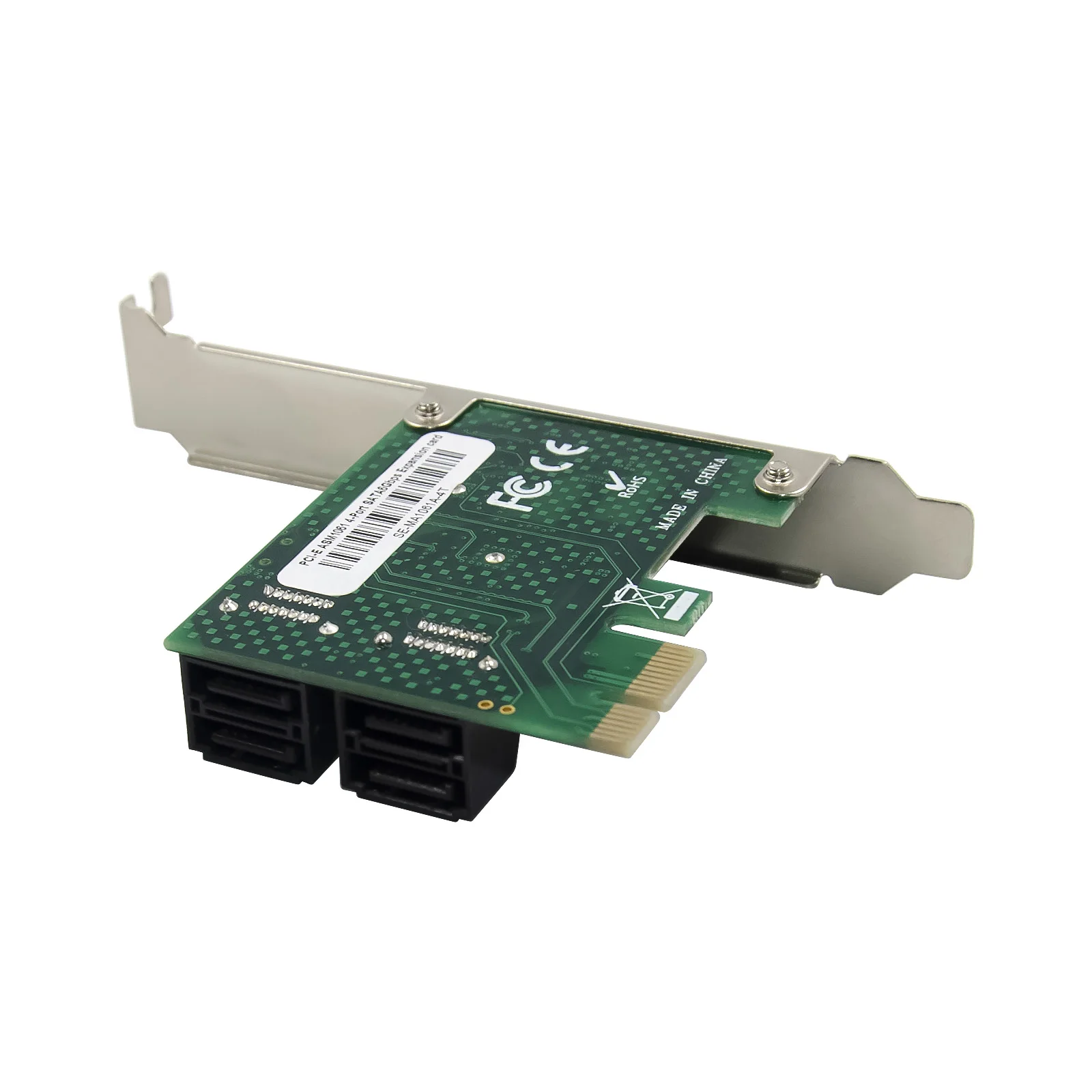 Sunweit ST540 ASM1061 PCI-E 4 ports SATA 3.0 vers PCIe X1 GEN3 carte adaptateur d'extension contrôleur SATA