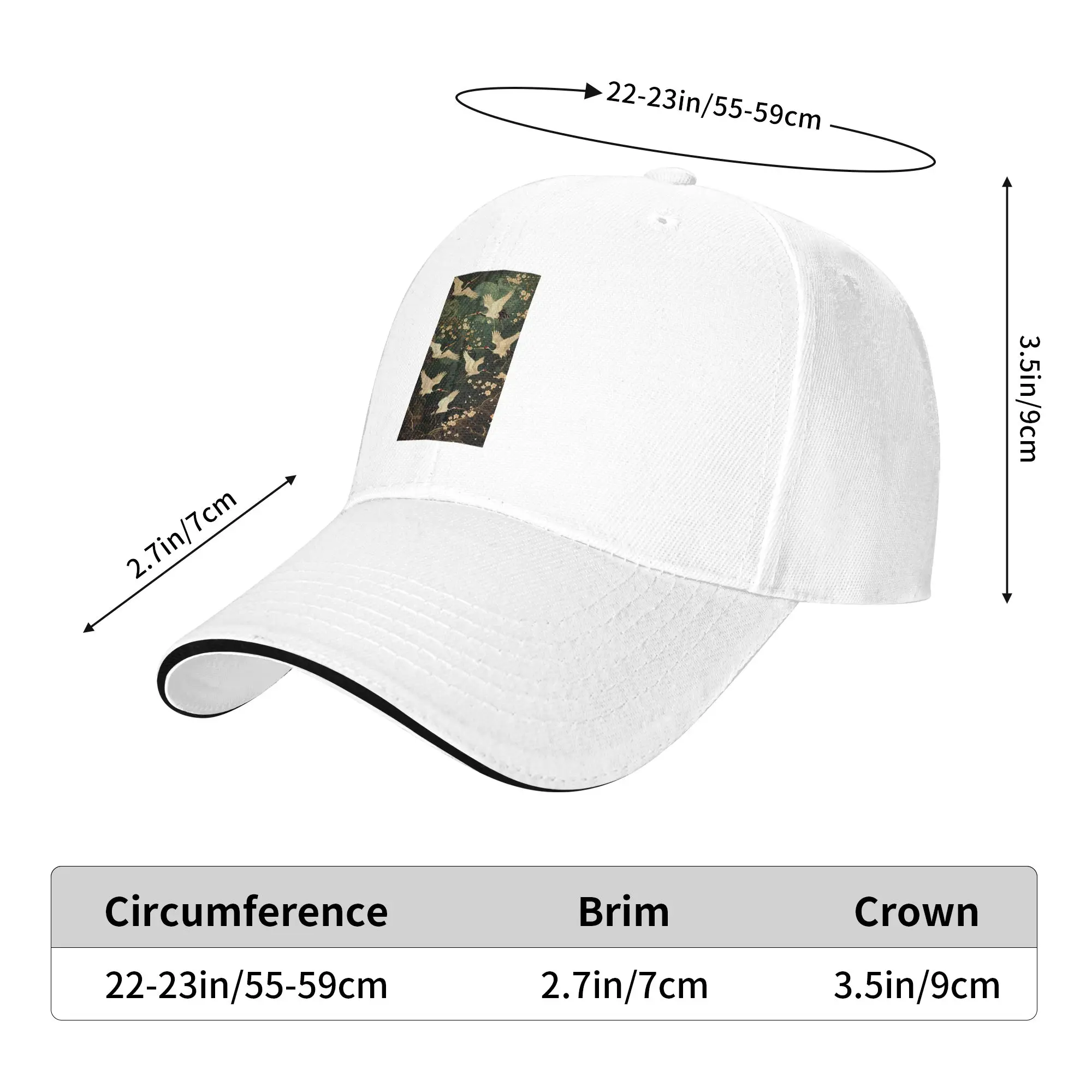 Japanese Art Tattoo Japanese Woodblock Print Cap Baseball Caps Adjustable Hat Hip Hop Summer Unisex Baseball Hats Customizable