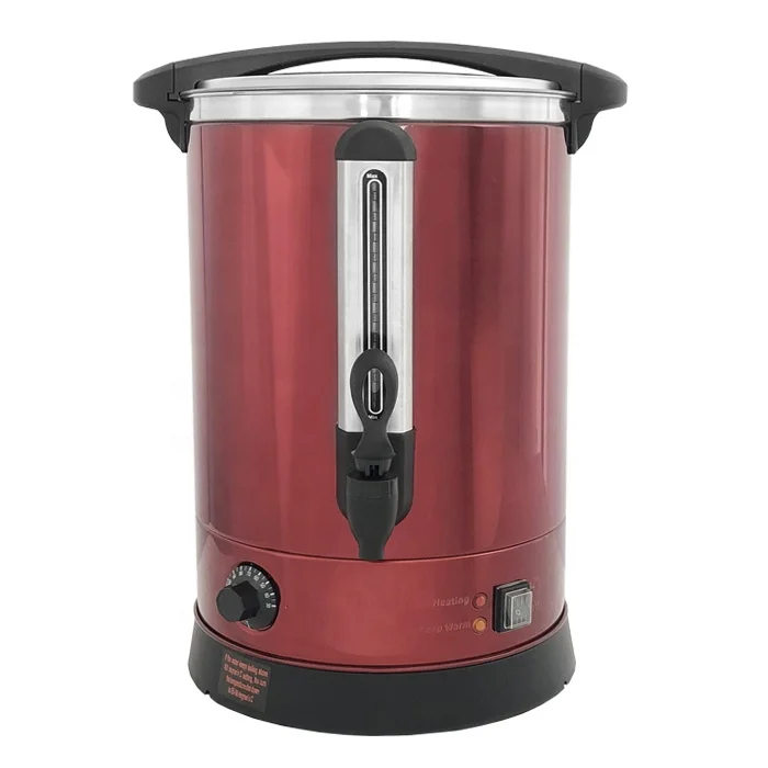 

Stainless Steel Colorful Electric Drinking Boiler Hot Water Heater Wine Tea Warmer Heating Element Catering Urn