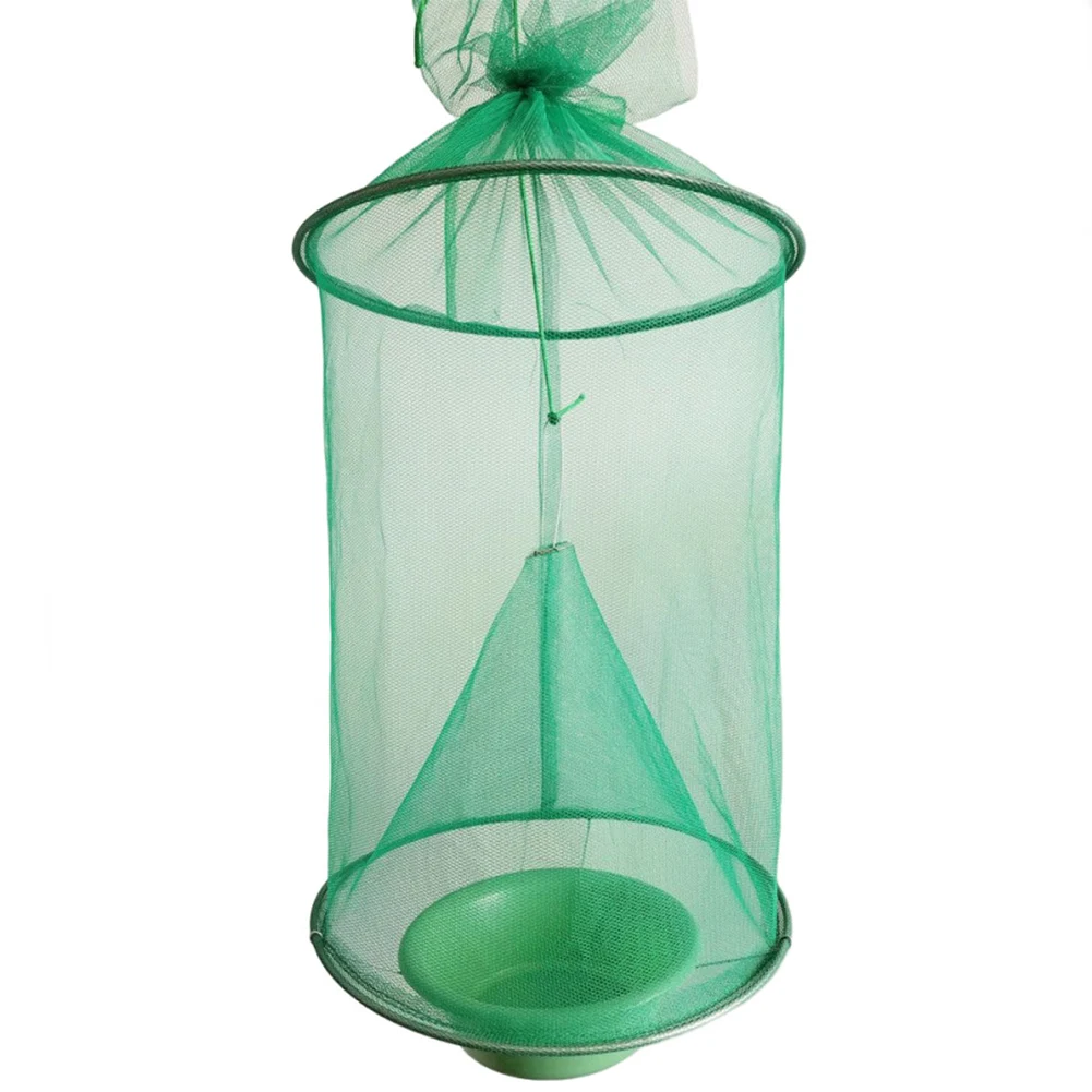Folding Flies Net Traps Hanging Flies Catcher Cage ReusablePractical Flies Flytrap Cages Control Tool for Household Garden