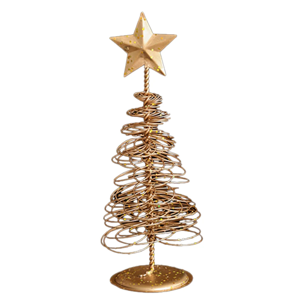 Metal Christmas Tree Topper Glittered Gold Star Hallow Tree Topper For Mas Tree Decoration Holiday Party Home Indoor Ornaments