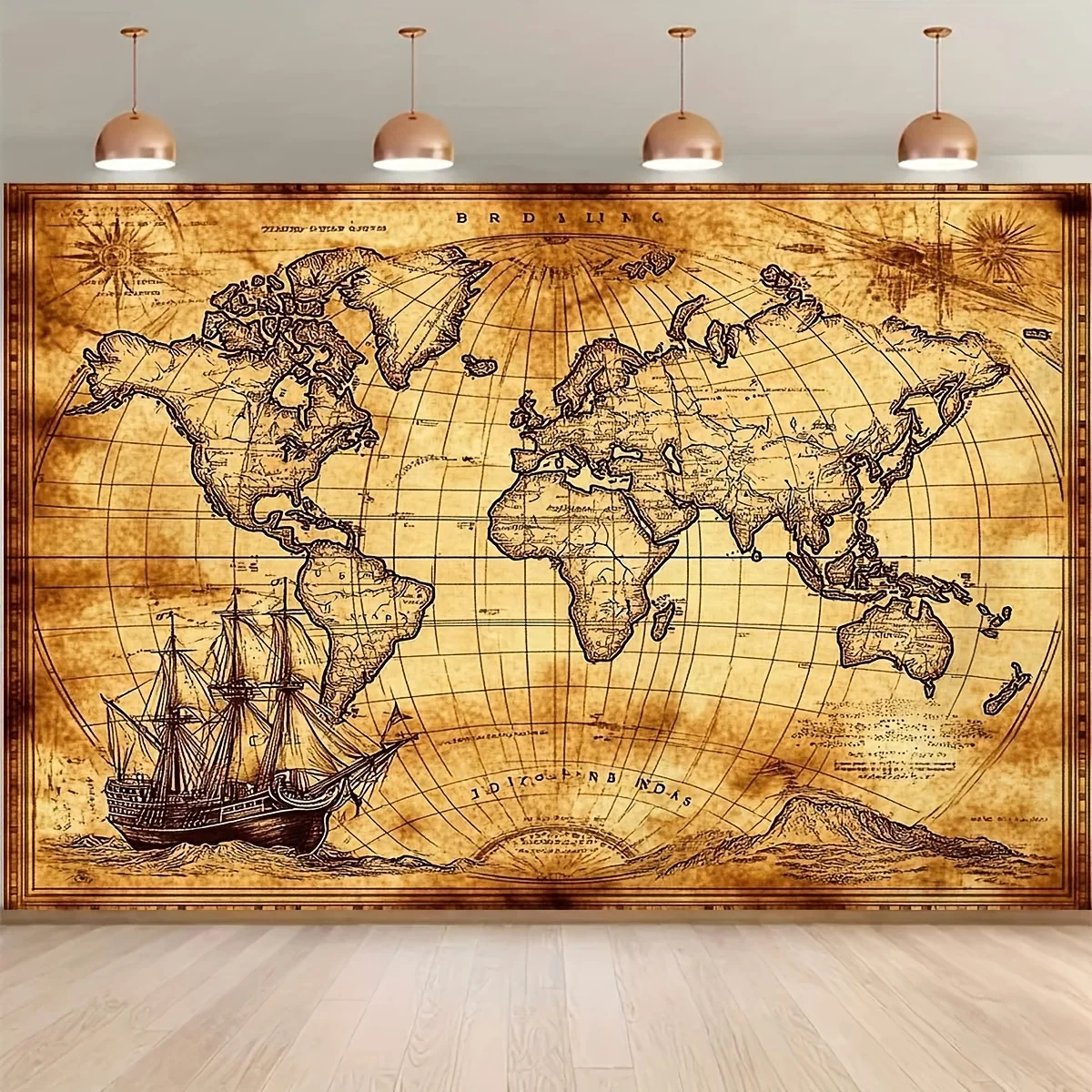 1 retro nautical map landscape - огляд і ціна Photography Mapped