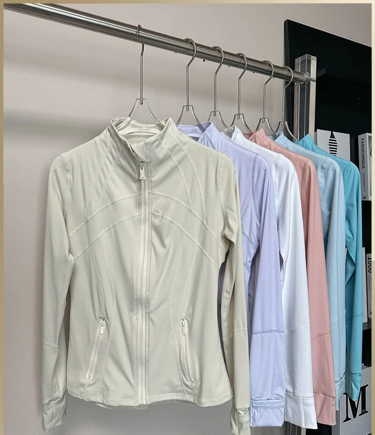 Herbst und Winter Neue Yoga Kleidung frauen Outdoor Fitness Stehkragen Strickjacke Jacke Jacke Top Sport Sonnenschutz Kleidung