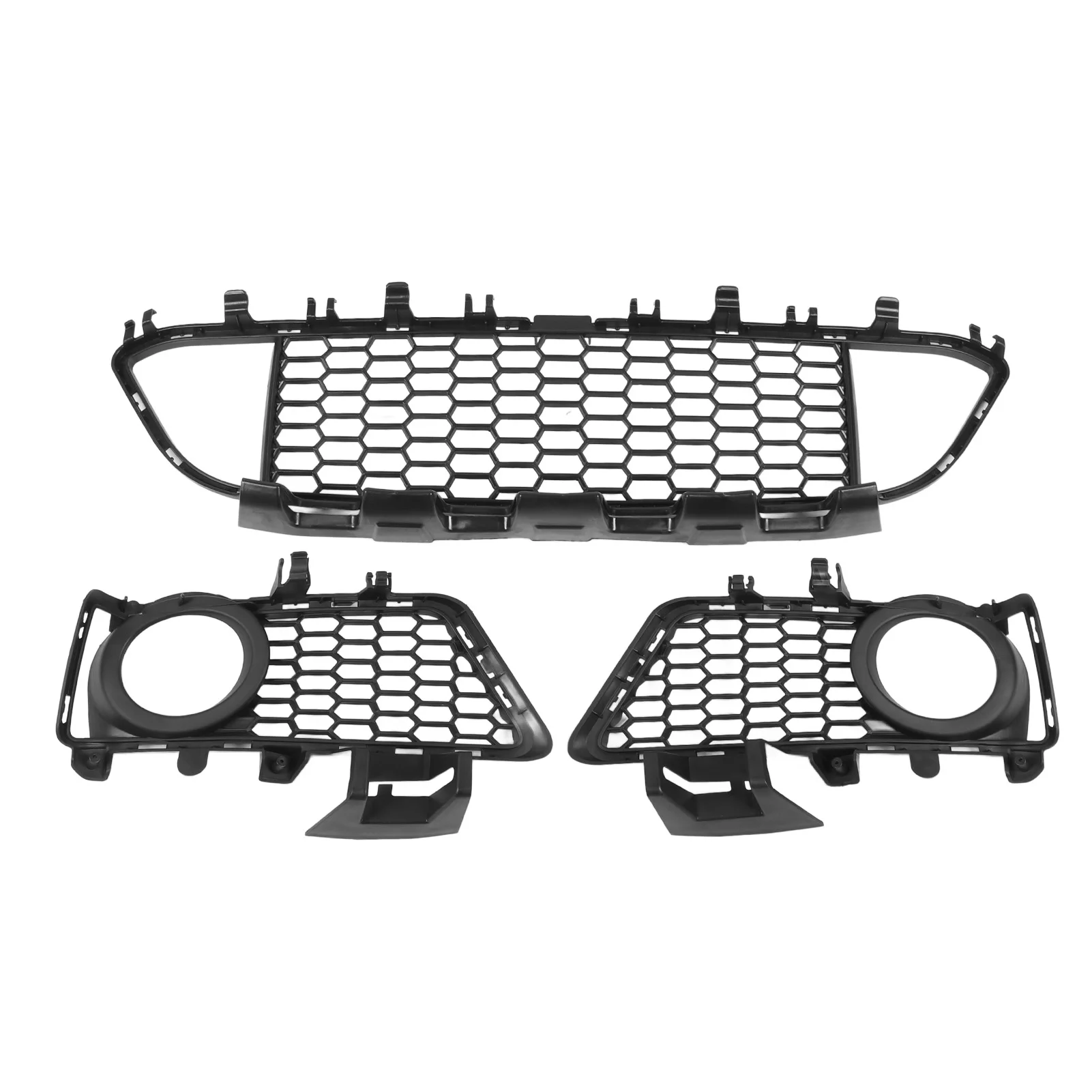 3PCS 앞 범퍼 그릴 51118054156 자동차 범퍼 센터 하단 그릴 트림 커버