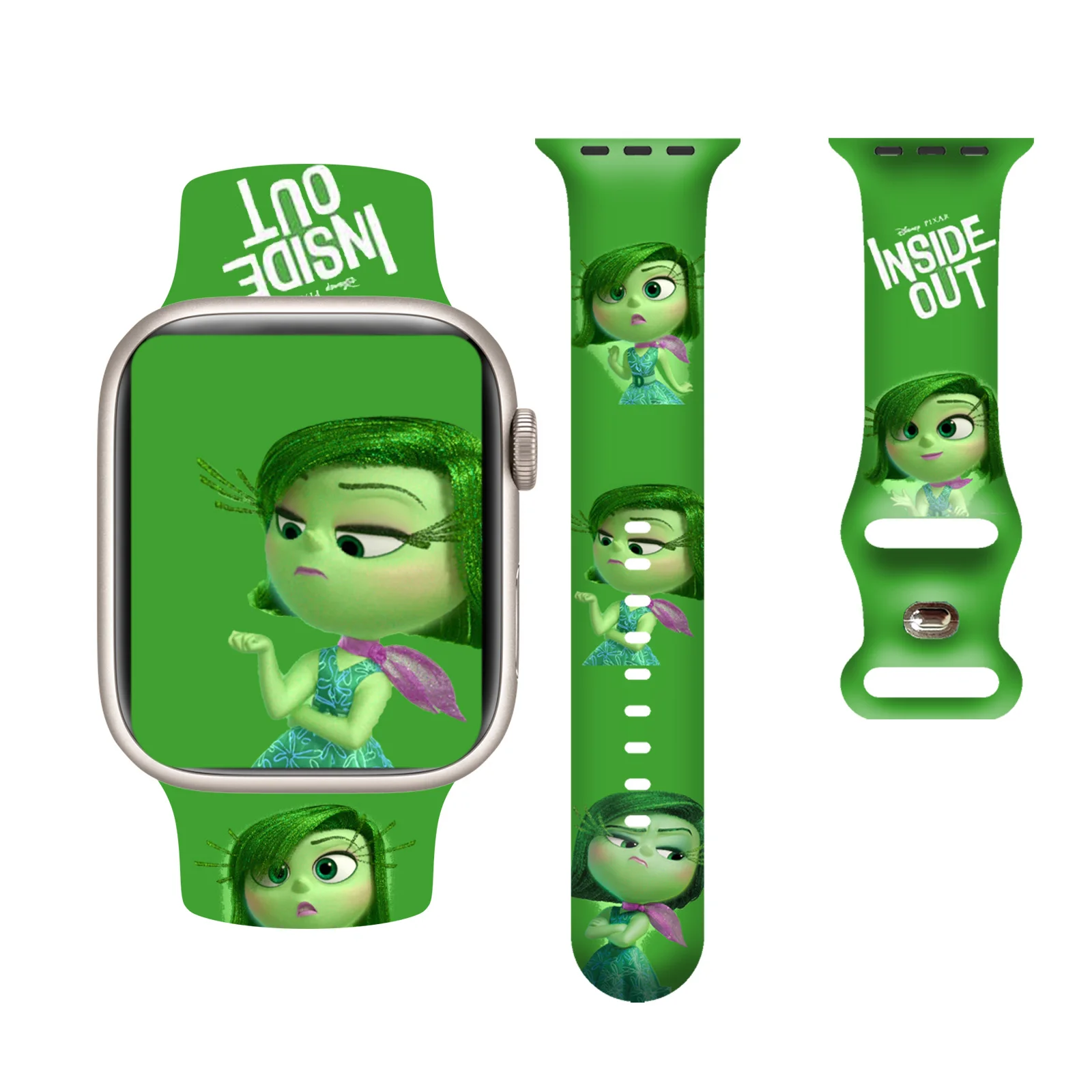 

Disney Intelligence Team printed watch strap for Apple Watch 11 10 9 8Silicone Band Replaceable Bracelet for iWatch 45mm 44mm