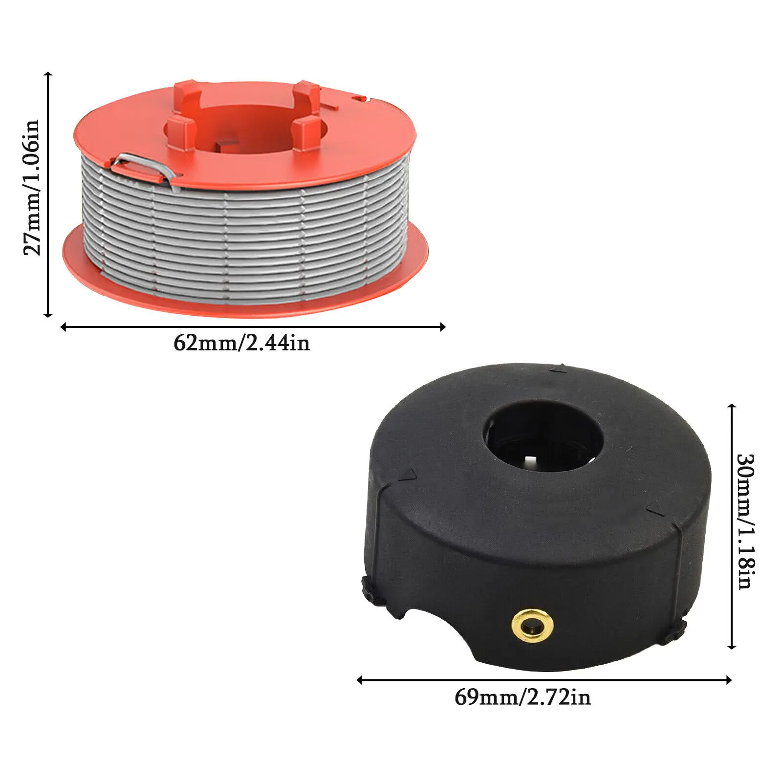 1 pçs linha de corte para bosch strimmer cortador de grama linha de corte de grama pátio cortador de grama cabeça de corte