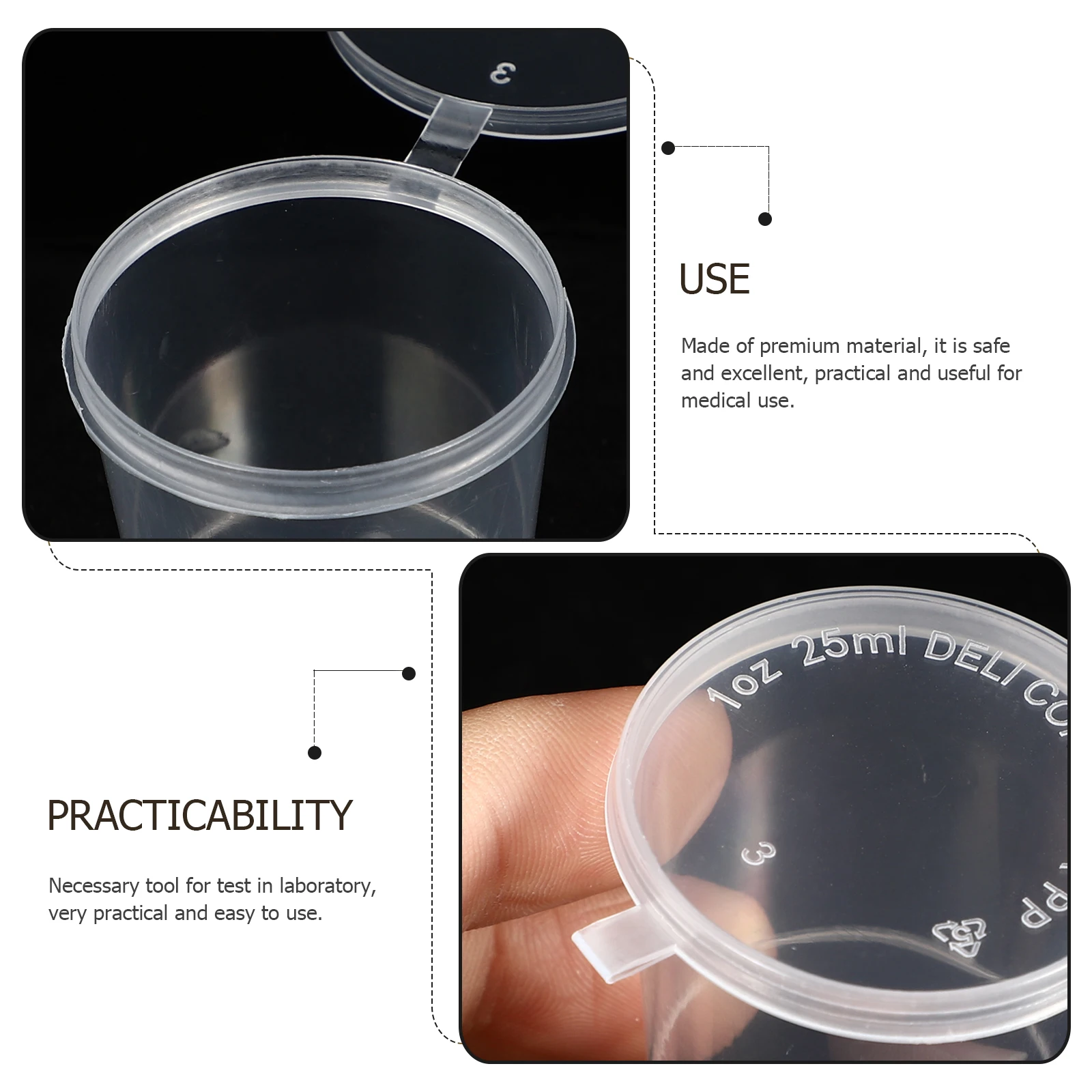 

100pcs Mixing Cups Pigment Storage Containers Mini Plastic Liquid Holders For Glue Clay Powder Diy Supplies Color