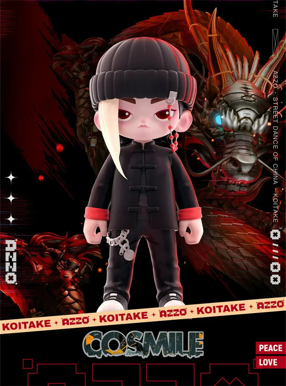 

Street Dance of China SDC Official Original Zhang Yixing LAY Team Leader PVC 8cm Figure Doll Toy Keychain Cosmile Sa