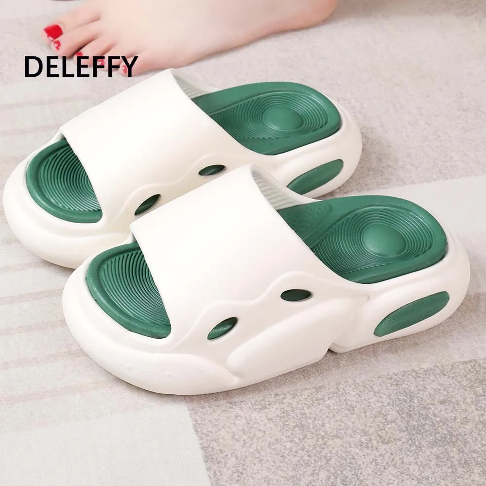 

Сандалии мужские и женские на мягкой подошве, толстой подошве, прямой перетаскиватель, летние для дома, пара, пляж, для дома и улицы, универсальные.