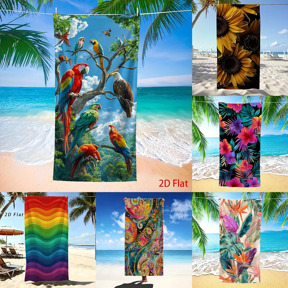 1PC Exotic Pattern , Lightweight to carry outdoor travel swimming pool towels, beach accessories