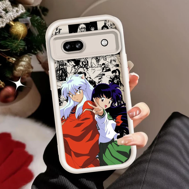 I-Inuyashas Art Anime For Google Pixel 9 8A 8 7 7A Pro XL 5G Eye Ladder Phone Case Soft TPU Shockproof Cover Funda Phone Case