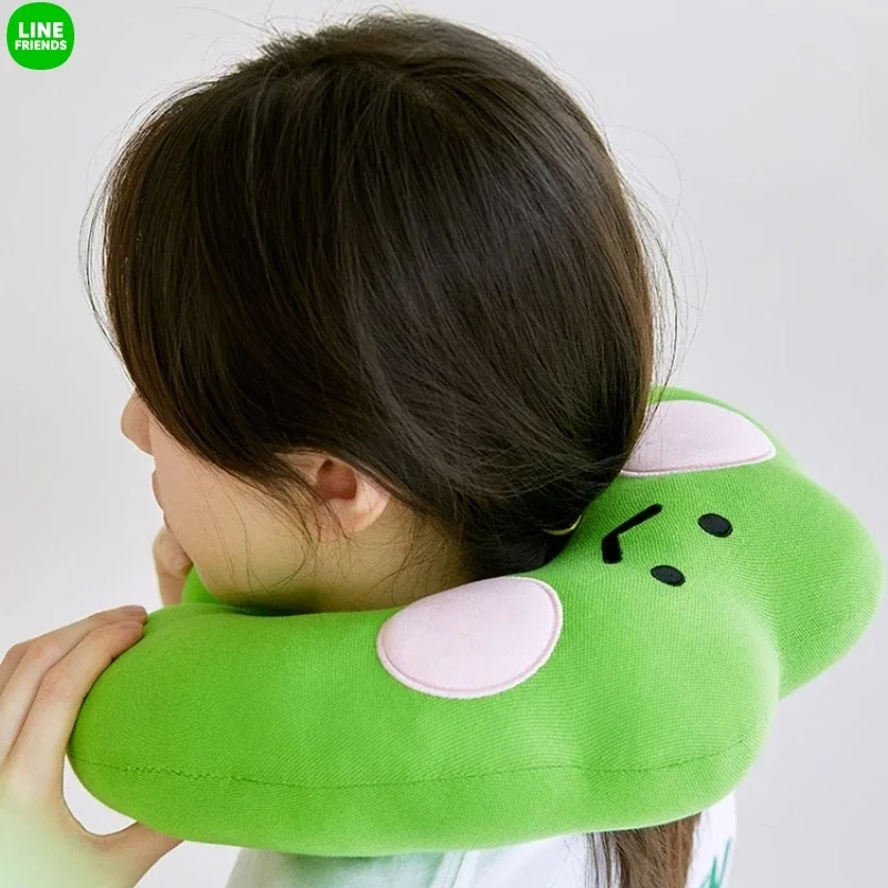 Line Friends Lenini Adventure Series Travel Kit Anime Eye Mask Neck Pillow Cartoon Sleep Shading Eye Mask Kawaii U Shaped Pillow