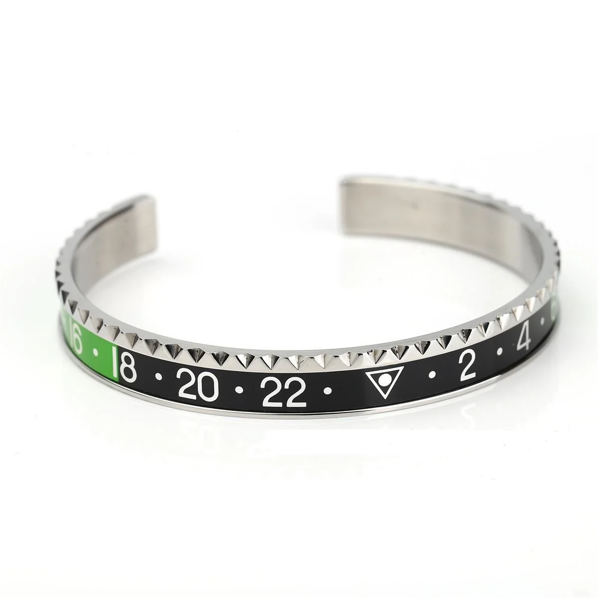 Pulseira Unisex com Dial Multicolor, aço inoxidável, velocímetro, bracelete, moldura, jóias de luxo presente, Fashion Trend