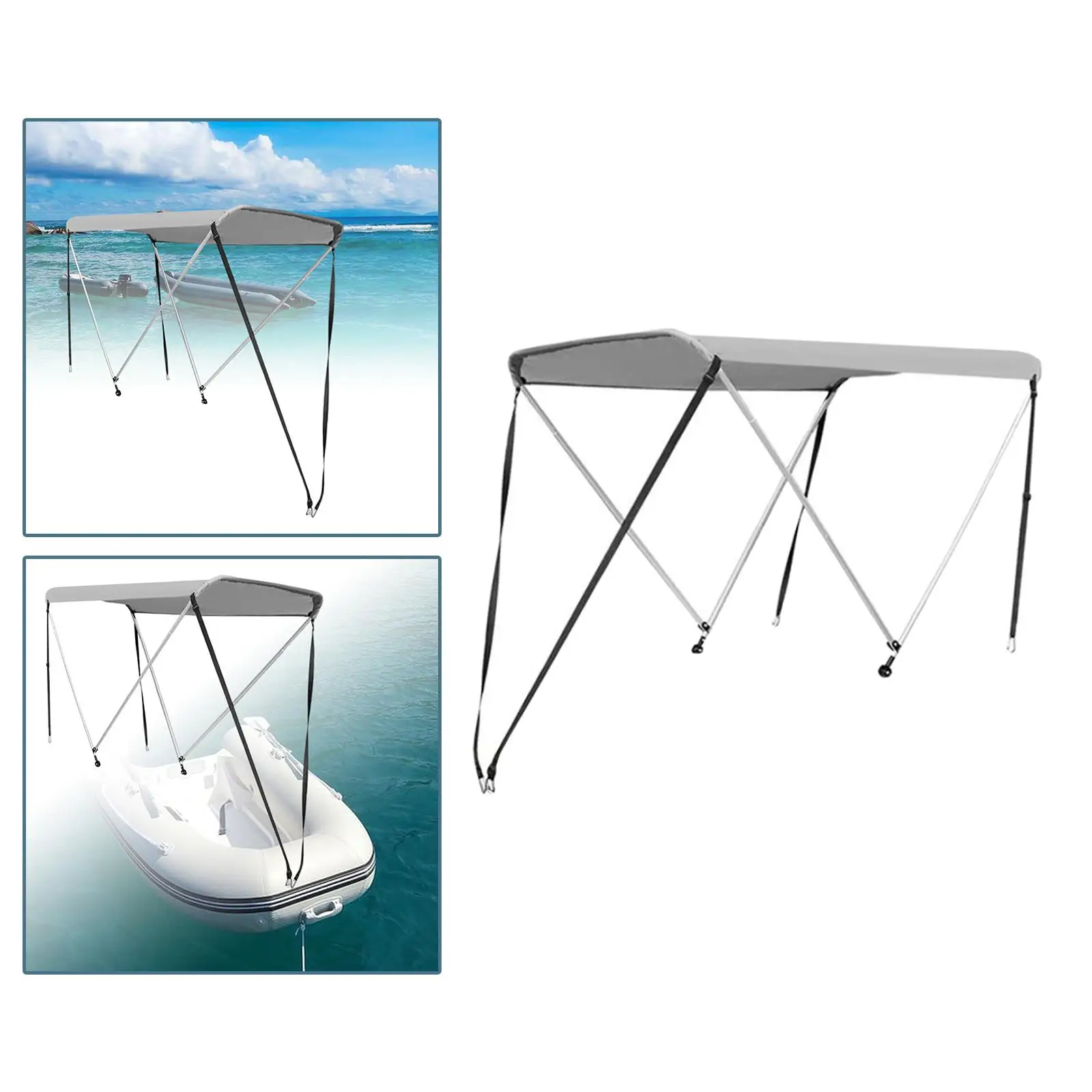 Inflatable Boat Canopy Anti- Canoe Cover Lightweight Sun Shade Collapsible