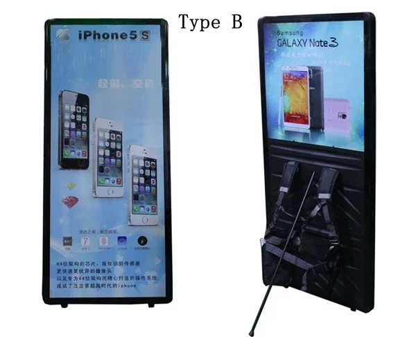 2020 people walking mobile LED backpack digital billboards outdoor second-hand LED billboards small video display.