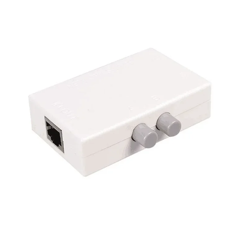 

Сетевая коробка Ethernet, 2-портовый адаптер для ручного совместного использования, двойной сетевой коммутатор Mini RJ45 RJ - 45