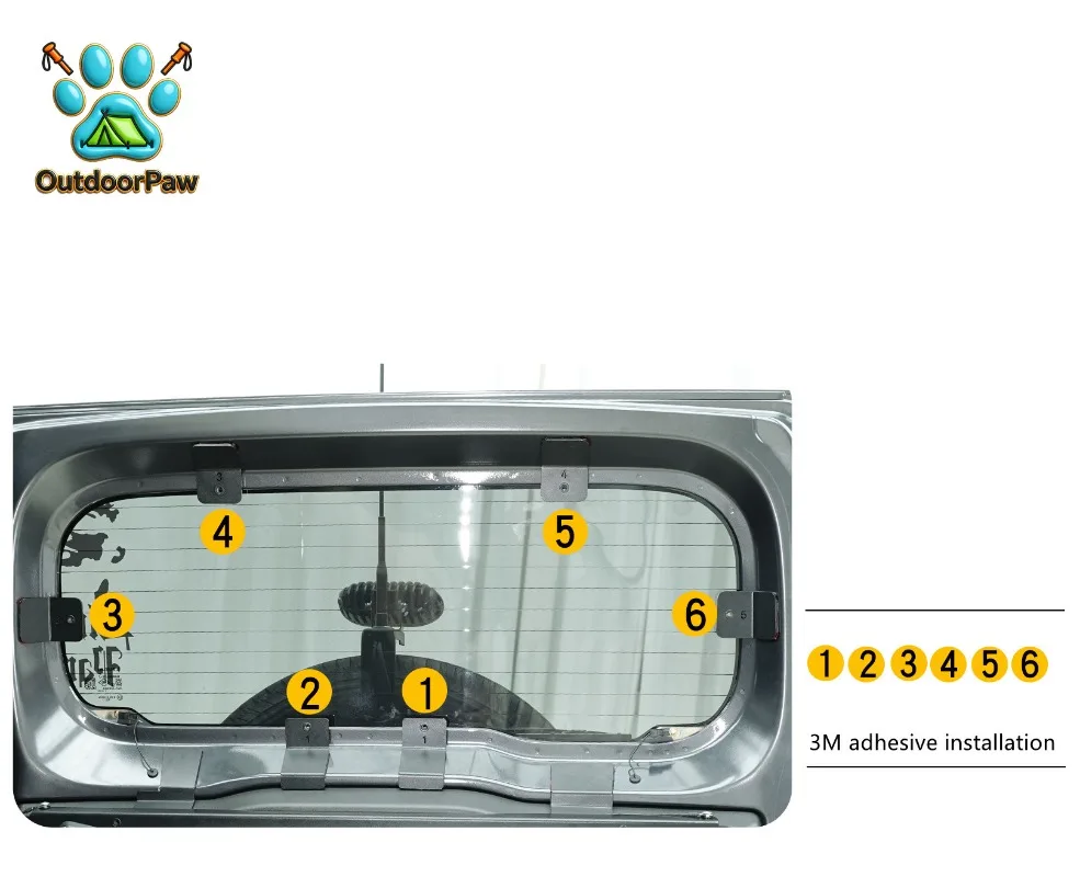 For Jimny 3door 5door 2018-2025 Tailgate Storage Rack Molle Panel Trunk Luggage Carrier Rack Trunk Organizer Aluminum
