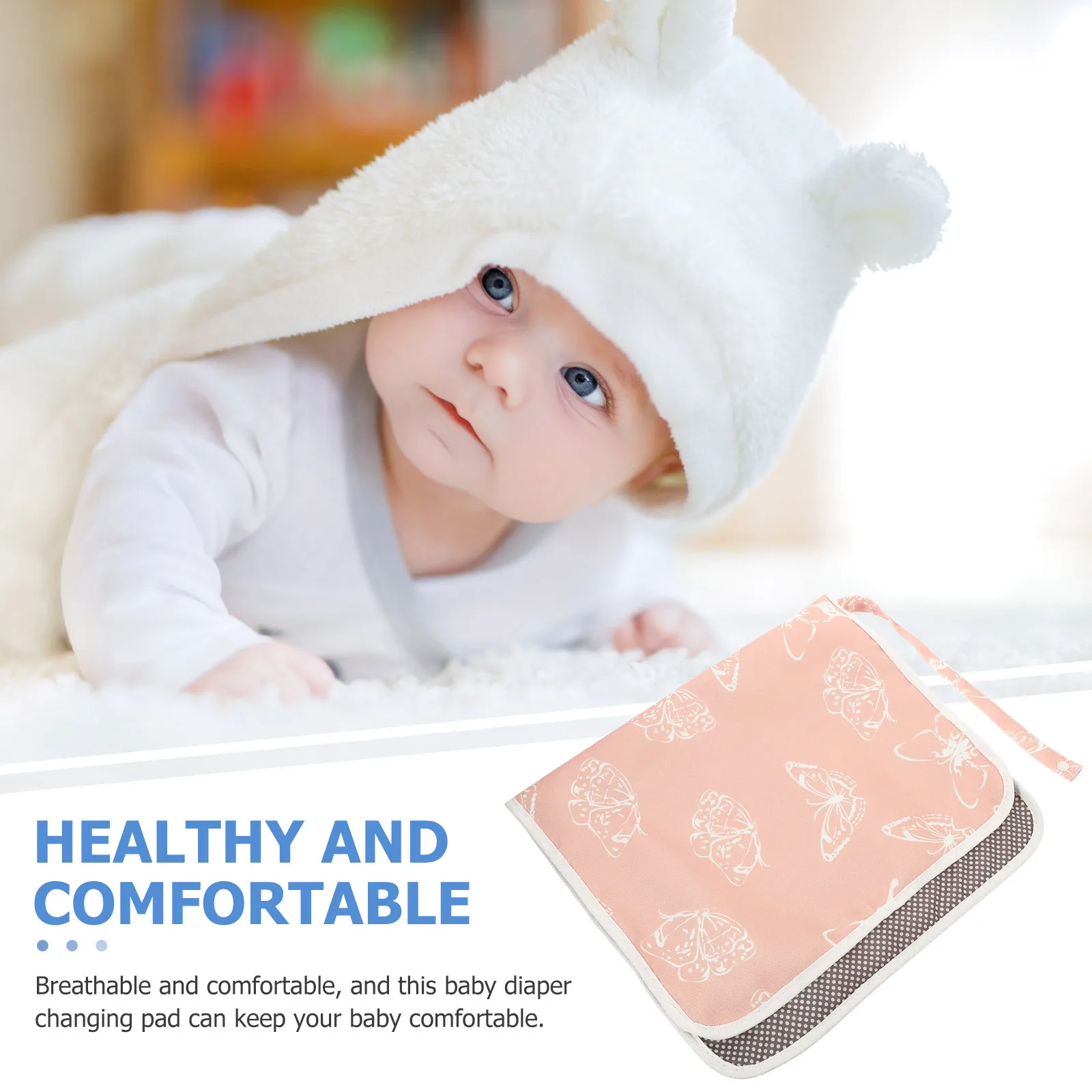 

Моющийся детский пеленальный коврик, мягкий, прочный, портативный, многоразовый, для пеленания, для путешествий, удобный защитный коврик