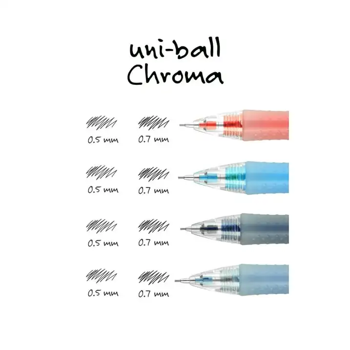 CHROMA Mechanical Pencil HB #2, Medium Point (0.7mm), Red, 12 Count