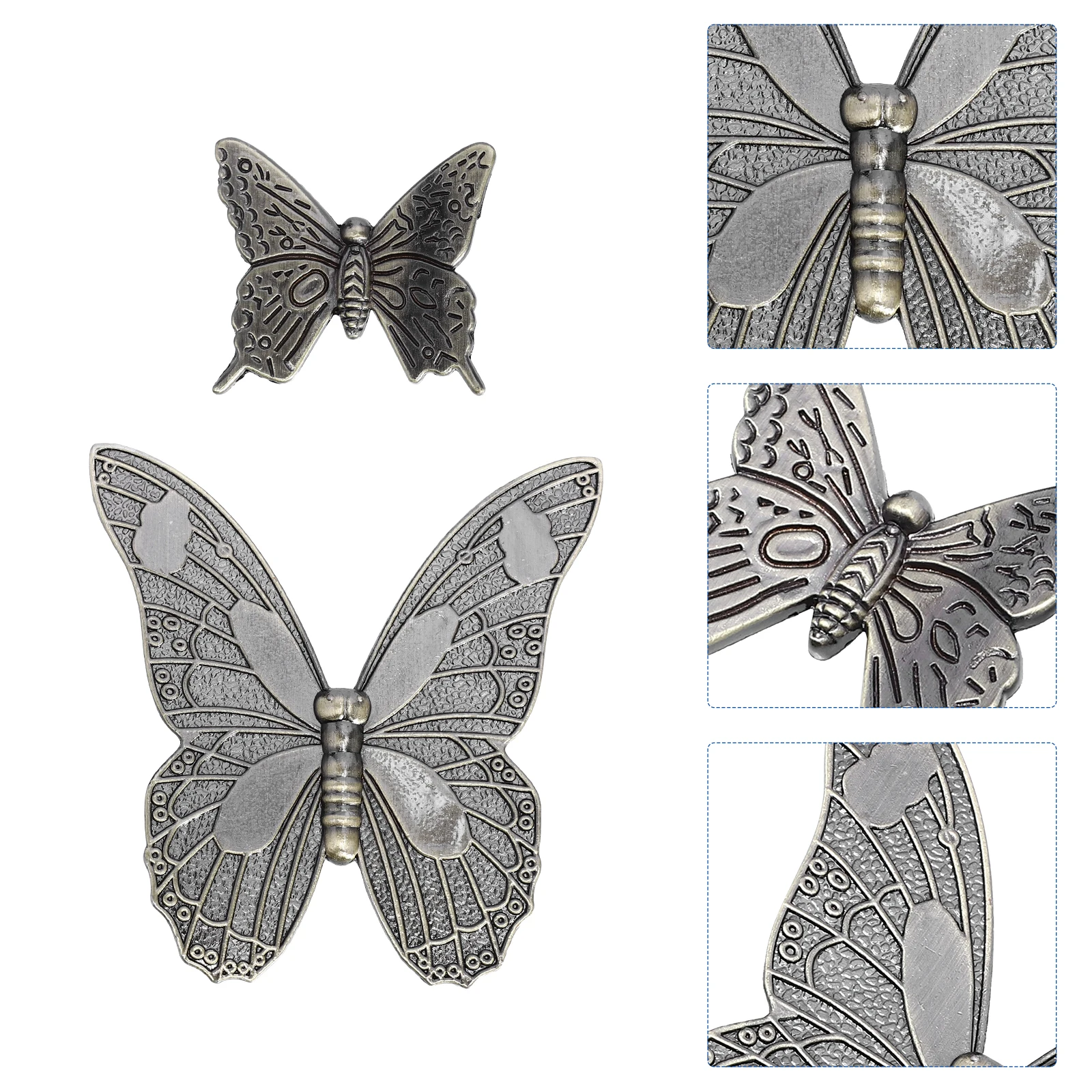 

2pcs Cabinet Door Knobs Zinc Alloy Butterfly Drawer Pulls Elegant Fashion Furniture Handles For Kitchen Dresser Storage