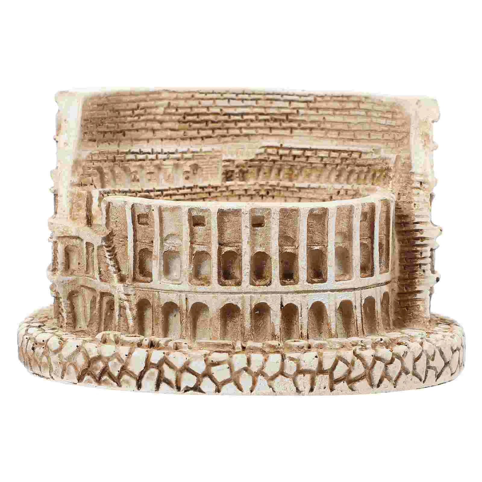 Roman Colosseum Ornaments Travel Souvenirs Gift Rome Aquarium Decor Fish Tank