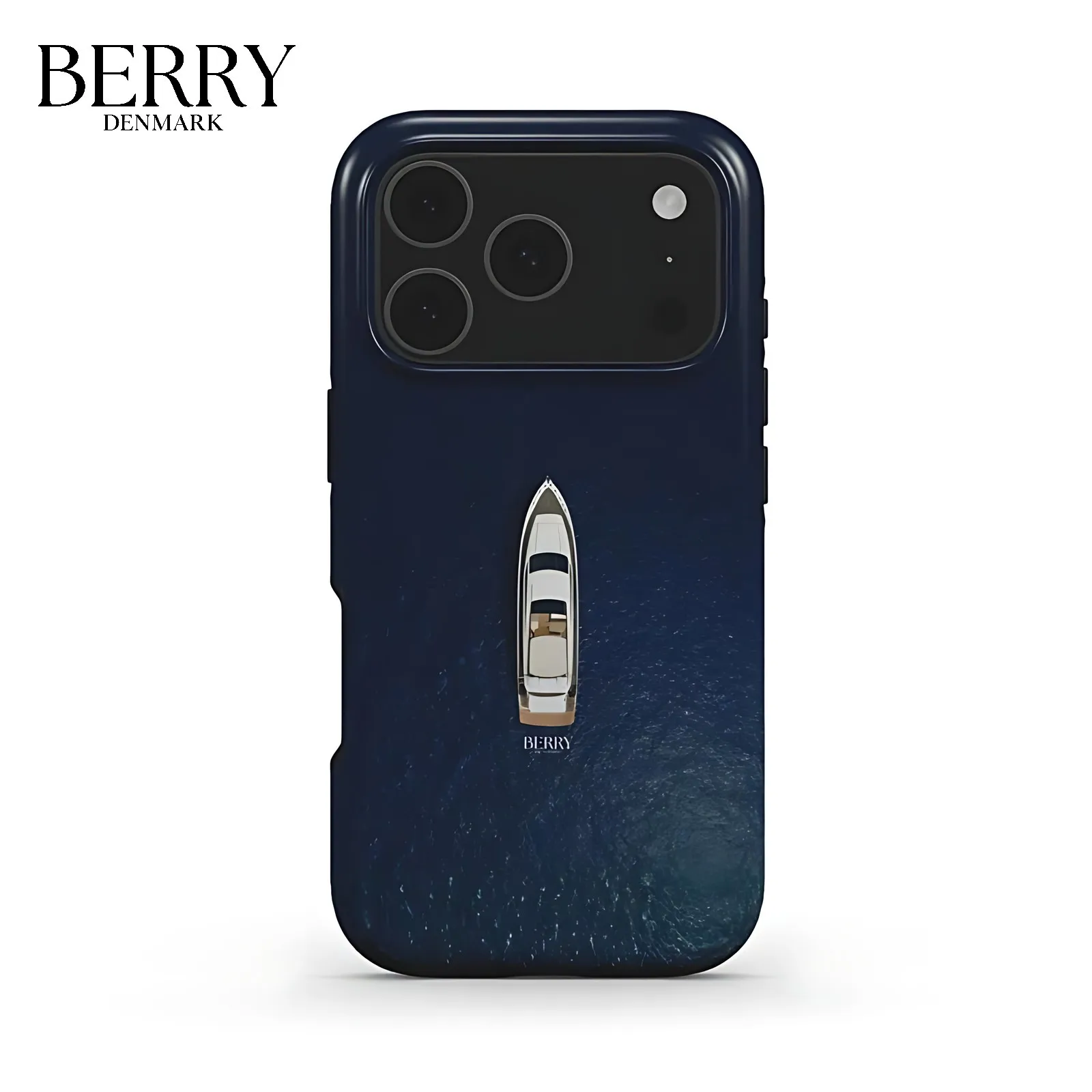 Night Boat Graphic BERRY Phone Case for Samsung Galaxy S20 S23 S24 S25 S26 FE Plus Ultra Edge 4G 5G Double-layer Back Cover