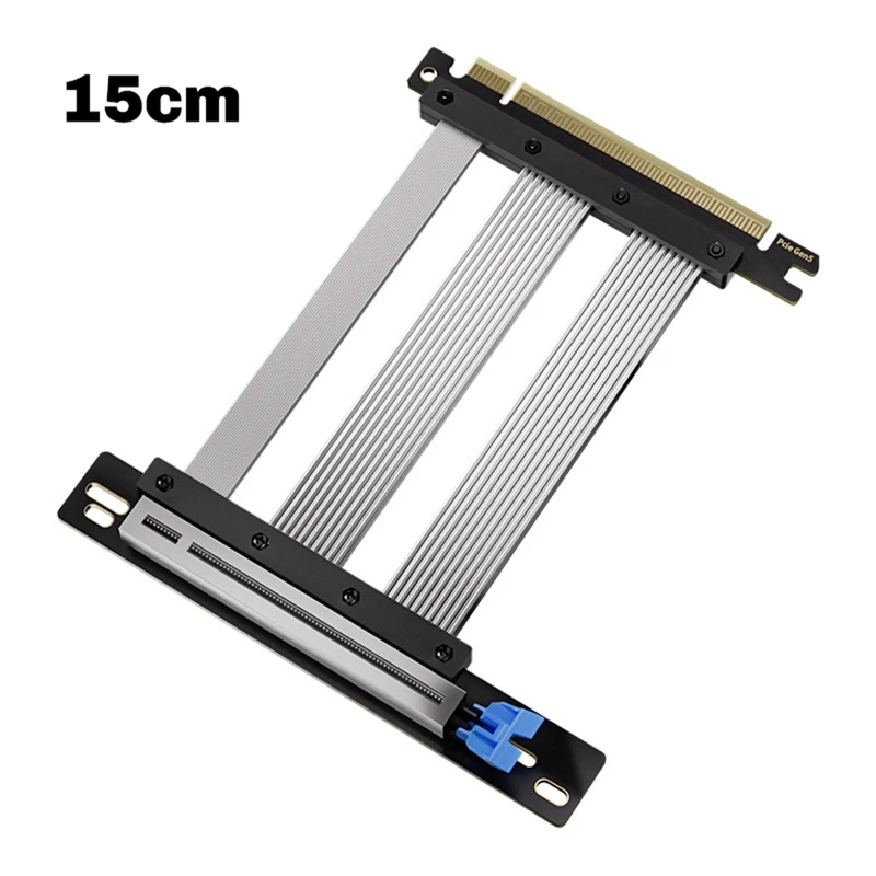 5,0 PCIE X16 Cable elevador tarjeta gráfica PCI-E X16 5,0 GPU extensión PCI Riser extensor blindado para ATX/ITX 180 grados A