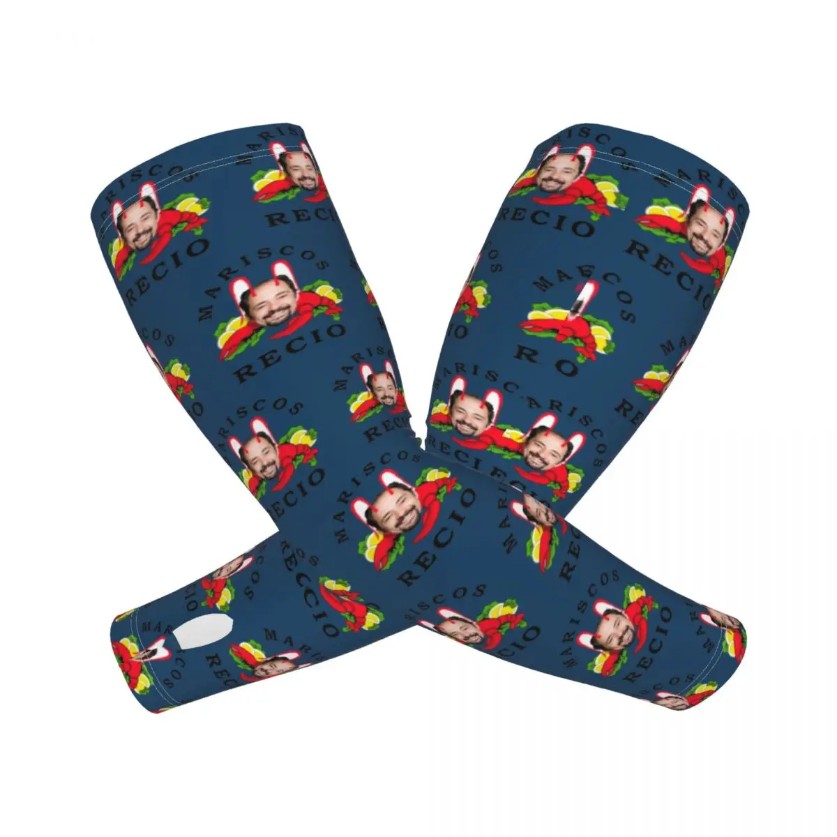 أنطونيو ريسيو أكمام أذرع تبريد خارجية من الشمس فوق البنفسجية غطاء حماية صيفي من الحرير الجليدي لركوب الدراجات وأكمام وشم #1