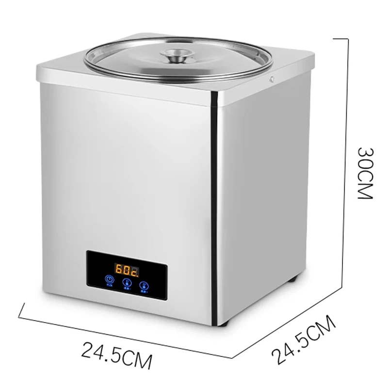 600W 3L/7L Machine For Tapioca Pearls Heat Preservation Electric Food Warmer For Sushi Rice Soup Bubble Tea Boba