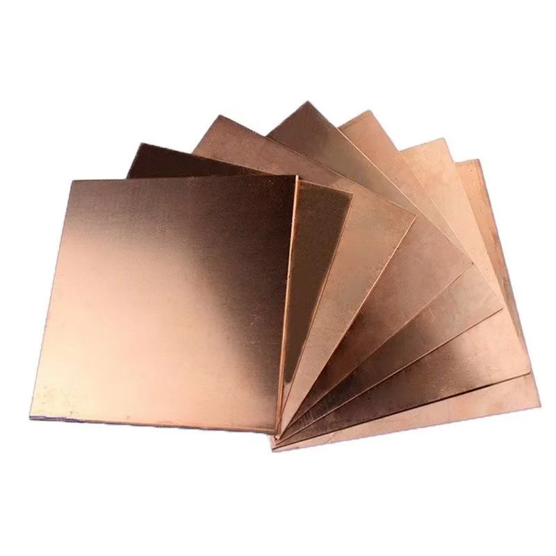 Purple copper plate heat dissipation sheet oxygen free pure laser cutting processing customization