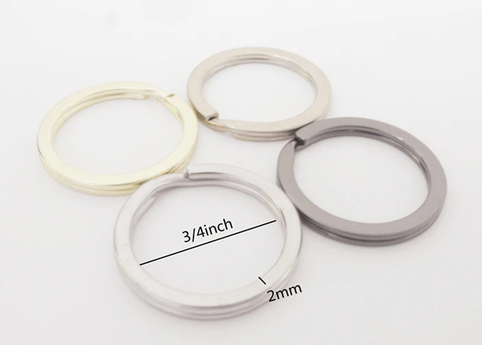 8 stücke Schlüssel Ring Verschluss, Runde Schlüssel Ring , Split Key Ring, schlüssel Kette Ring innen 3/4 zoll SR-019