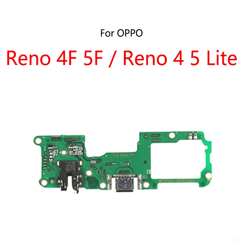 USB Charge Dock Port Socket Plug Connector Flex Cable For OPPO Reno 4F 5F 4 5 Lite Charging Board Module