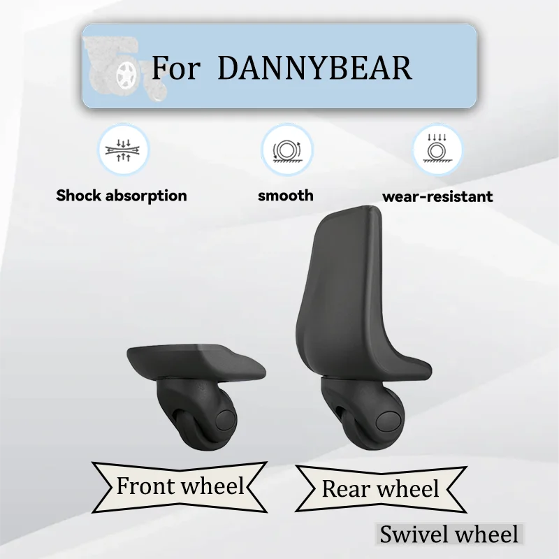 For DANNYBEAR -8066 Danny Bear Luggage Wheelset Parts Heavy Duty 2/4PCS Repair Parts 360° Swivel Wheel