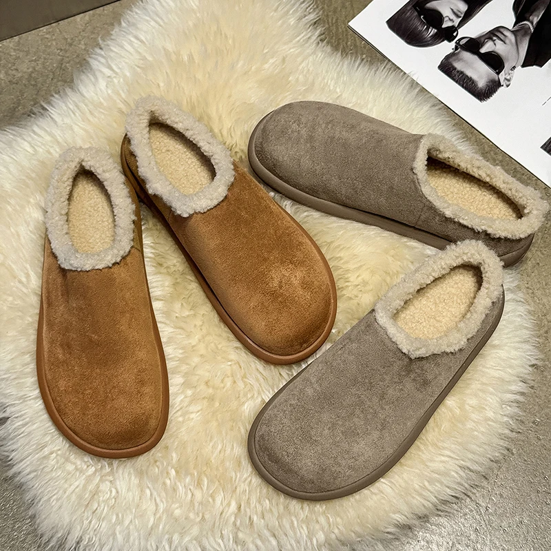 الشتاء الرجال سوليد المألوف المتسكعون الرجال عادية مريحة الدافئة الوجه العلوي مكتب أحذية زوجين أحذية أحجام 38-46 حذاء رجالي #2