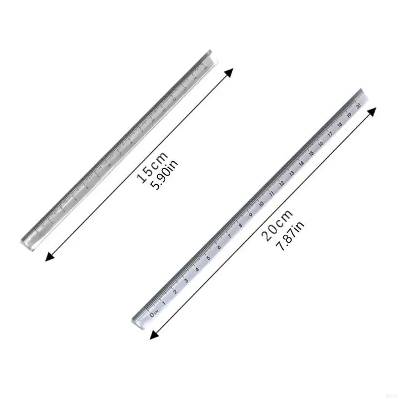 M5TB Simple Straight Ruler Triangular Prism Ruler Easy Carry для колледжа офис