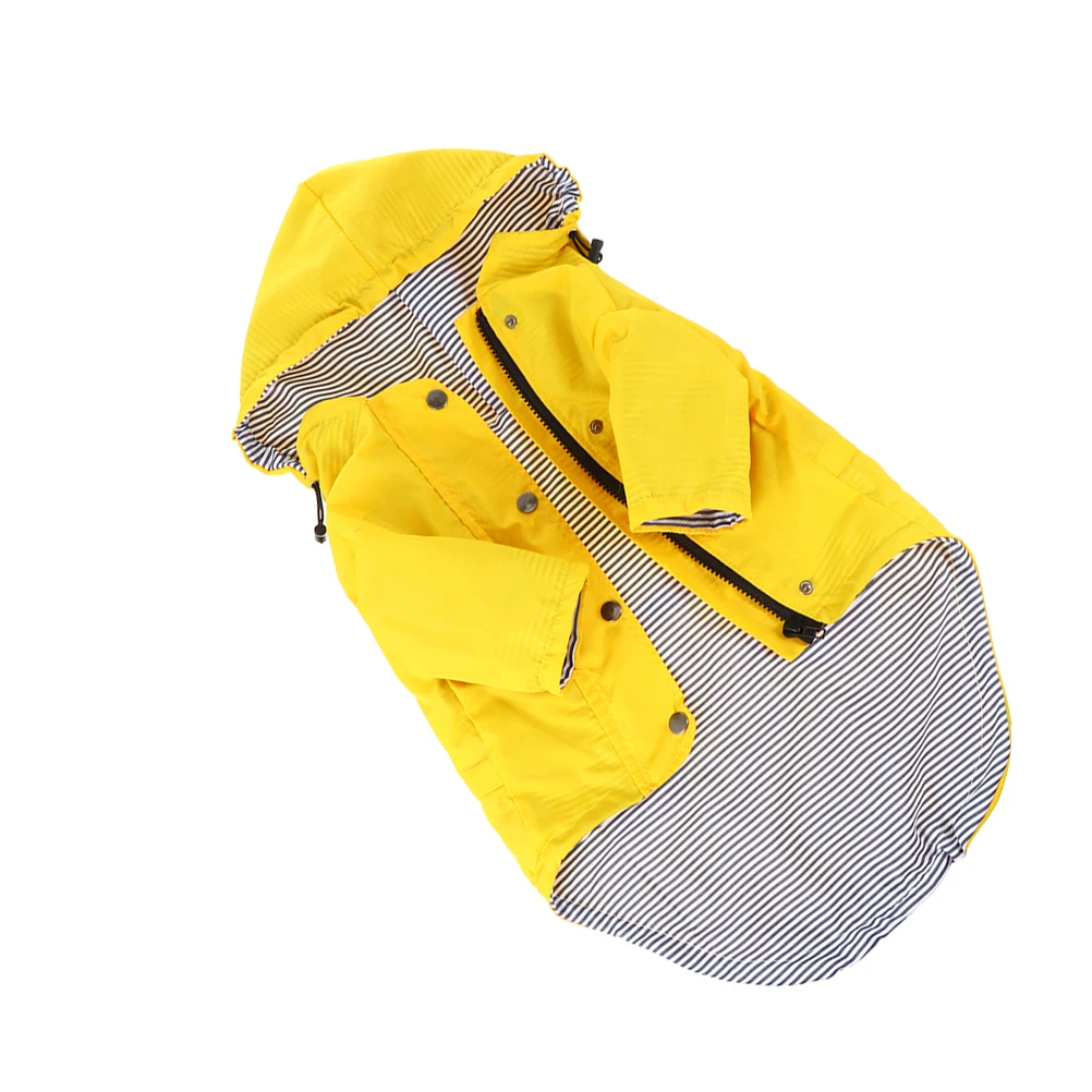 

Pet Waterproof Windbreaker Rain Jacket Extra Large Dog Raincoat Yellow Doggie Raincoats for Small Dogs Suit