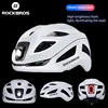 Rockbros-充電式自転車ライトヘルメット,タイプC充電式自転車ライトヘルメット,調整可能,マウンテンバイク,安全,山,道路,スクーター 1