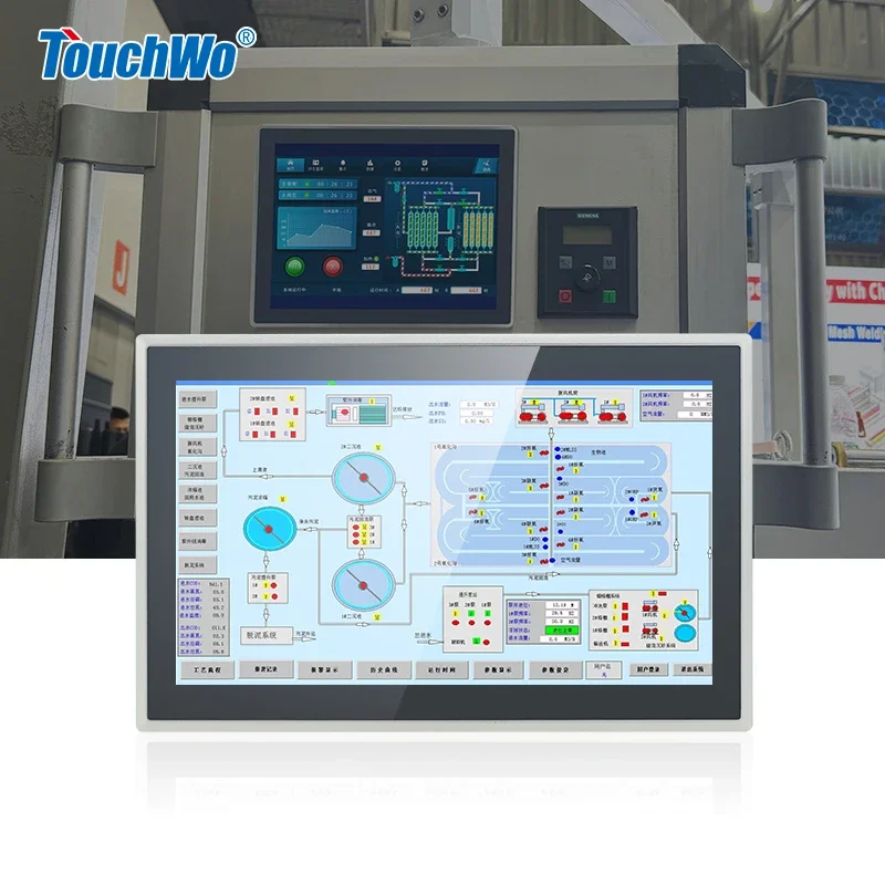 

Metal case 8 10.1 12.1 15.6 21.5 Inch Industrial Control Display Embedded Touch Screen Panel Pc with Custom RS232 RS485